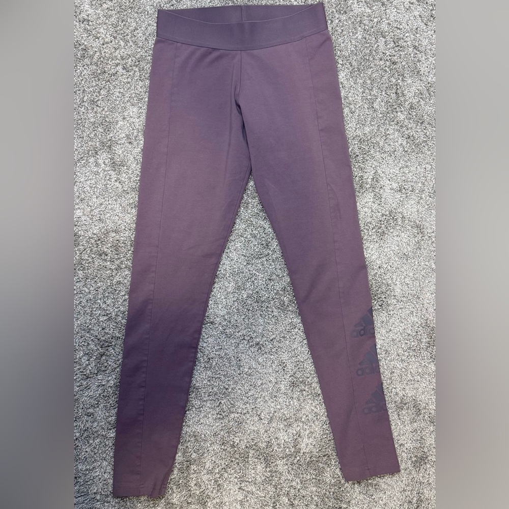 Adidas Stacked Logo Mid Rise Leggings in Size Small